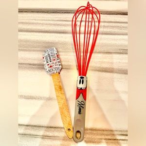 Disney Valentines Baking Set: Minnie whisk & mini baking spatula